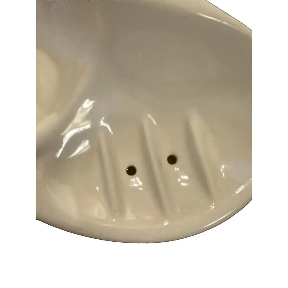 Vintage Ceramic Bathroom Sink Caddy toothbrush holder, Cup Holder, soap dish
